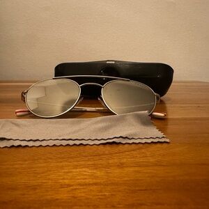 Prada Linea Rossa SPS51S Silver Round Sunglasses